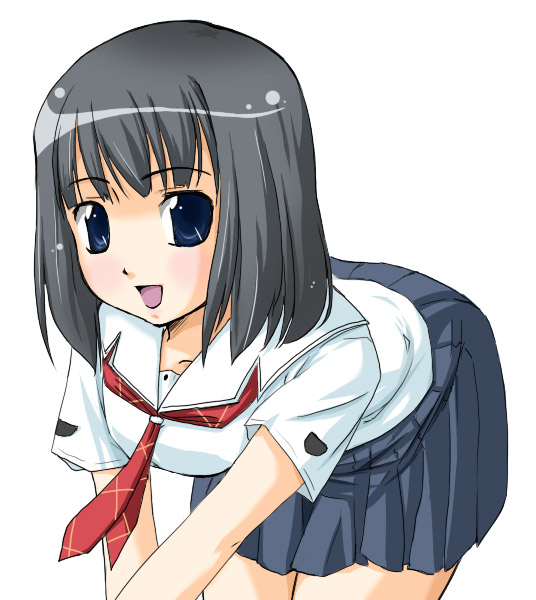 1girl, kimi_kiss, natsumi_akira, school_uniform, serafuku, shijou_mitsuki, solo