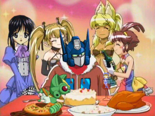 5girls, aiko, aiko_(renkin_san-kyuu_magical_pokaan), alcohol, animal_ears, animated, animated_gif, antenna_hair