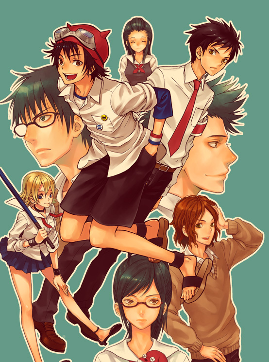 asahina_kikuno, fujisaki_yusuke, fujisaki_yuusuke, hockey_stick, kikuno_asahina, michiru_shinba, mimori_unyuu, onizuka_hime