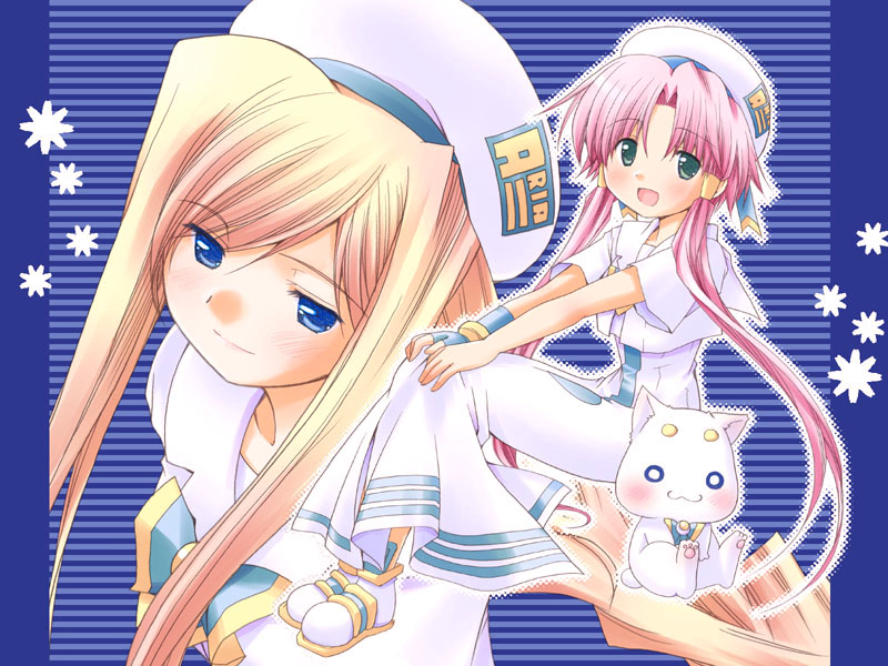 2girls, alicia_florence, aria, aria_pokoteng, bad_anatomy, beret, blonde_hair, braid