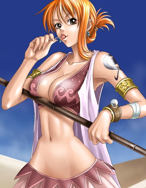 1girl, alabasta, arabian_clothes, armband, armlet, armpits, bangle, bracelet