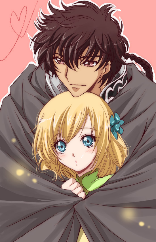 ashihara_chihiro, ashvin, asvin, bad_id, blonde_hair, blush, braid, brown_hair