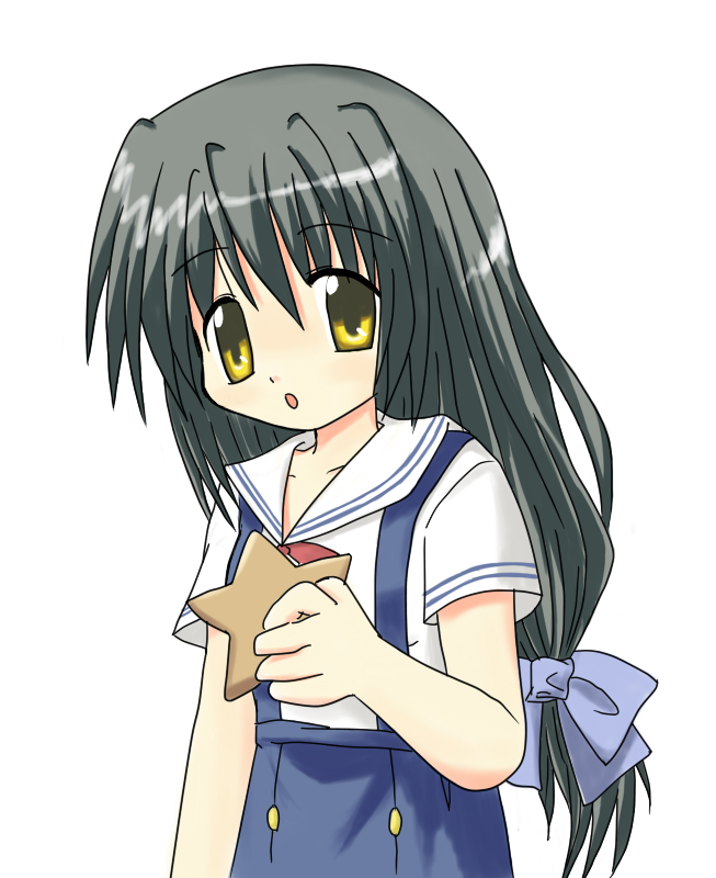 clannad, ibuki_fuuko, long_hair, school_uniform, starfish, topon, yellow_eyes