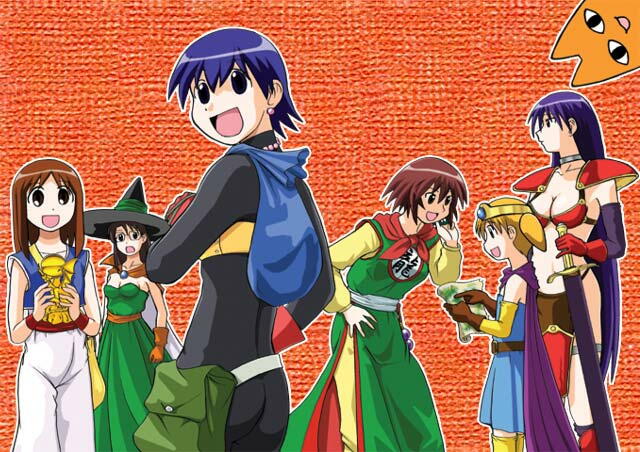 6+girls, azumanga_daioh, child, chiyo_chichi, chunsoft, circlet, cosplay, dragon_quest