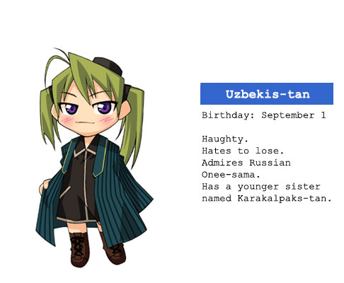 1girl, afghanis-tan, afuganisu-tan, character_profile, chibi, green_hair, hat, lowres