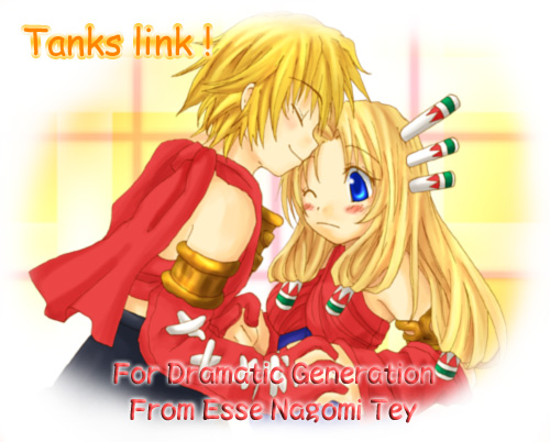 1boy, 1girl, ;(, armlet, bangs, blonde_hair, blue_eyes, blush, cape, closed_eyes, detached_sleeves, frown, gloves, hair_ornament, hair_stick, hand_holding, kiss, legend_of_mana, long_hair, lowres, parted_bangs, pixel_art, red_gloves, seiken_densetsu, toto, toto_(lom), upper_body, very_long_hair