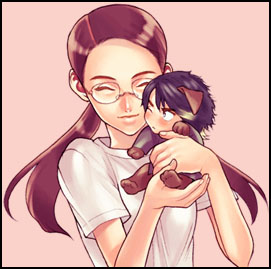 00s, glasses, gokusen, lowres, sawada_shin, yamaguchi_kumiko