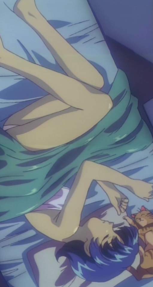 bed, cat, closed_eyes, ekuryua, screencap, seikai_no_senki, sleeping