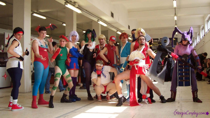 6+boys, astaroth_(soulcalibur), astaroth_(soulcalibur)_(cosplay), ayame, ayane_(doa), blue_mary, cammy_white, cammy_white_(cosplay), capcom, company_connection, cosplay, crossdressinging, dead_or_alive, dragging, fatal_fury, final_fight, genryuusai_maki, halterneck, jpeg_artifacts, kasugano_sakura, kasumi_(doa), kasumi_(doa)_(cosplay), king_of_fighters, kitana, lilith_aensland, lilith_aensland_(cosplay), male_focus, manly, morrigan_aensland, morrigan_aensland_(cosplay), mortal_kombat, multiple_boys, non-asian, otaku, pantyhose, pelvic_curtain, photo, ryuuko_no_ken, school_uniform, serafuku, shiranui_mai, snk, soul_calibur, street_fighter, tecmo, terry_bogard, the_king_of_fighters, trap, ugly_man, vampire_(game), what, yuri_sakazaki