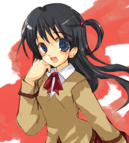 00s, 1girl, school_rumble, short_twintails, solo, tsukamichi_fumi, tsukamoto_tenma, twintails