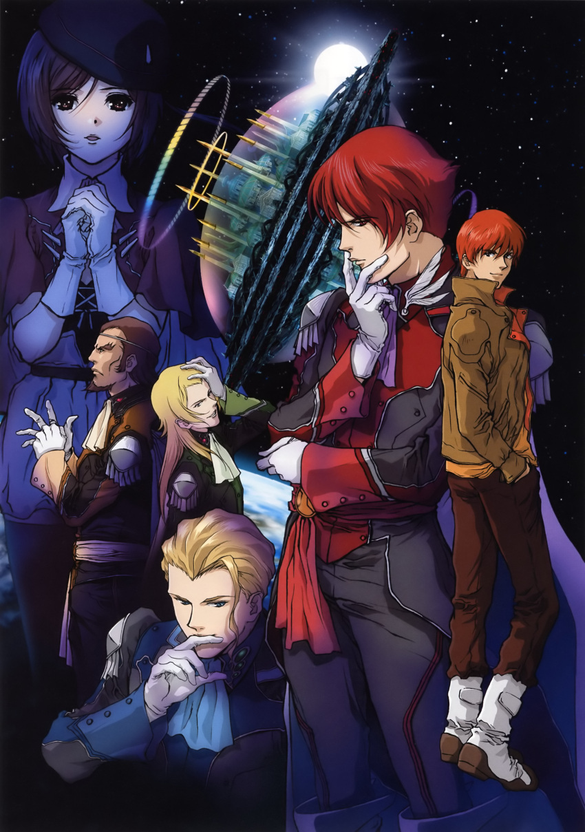 ariabart_tytania, fan_hulic, highres, idris_tytania, jouslain_tytania, lydia_(tytania), salisch_tytania, scan