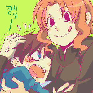 00s, 2boys, :q, albert_de_morcerf, black_eyes, blue_eyes, blush, flying_sweatdrops