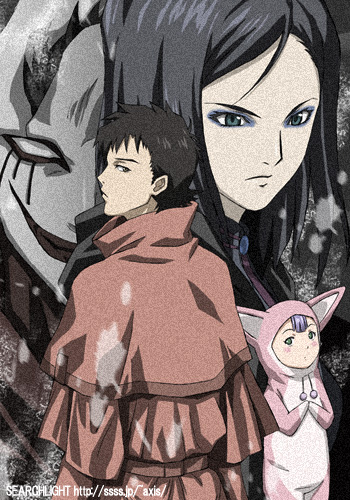 1boy, 2girls, angry, animal_costume, black_hair, blue_eyes, blush, bunny_costume