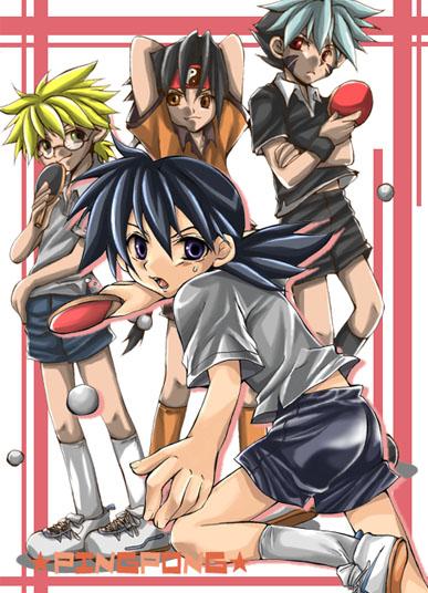 00s, 4boys, :o, alternate_costume, arms_behind_head, arms_up, back, bakuten_shoot_beyblade