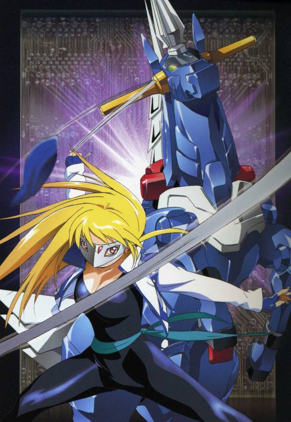 00s, blonde_hair, gear_fighter_dendou, gear_senshi_dendou, mask, mecha, vega_(dendoh)