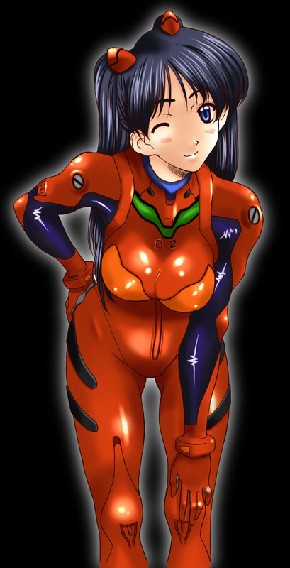 1girl, black_hair, breasts, cosplay, gradient, gradient_background, kamia_(not_found), large_breasts