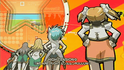 00s, 6+girls, animated, animated_gif, anise_azeat, apricot_sakuraba, ass_shake, boots