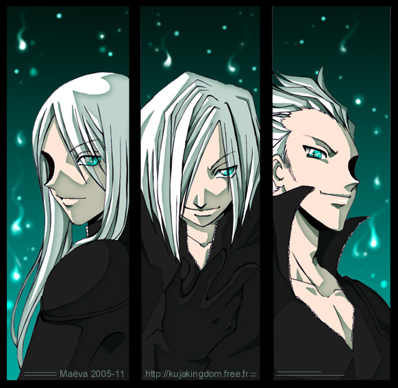 final_fantasy, final_fantasy_vii, final_fantasy_vii_advent_children, kadaj, loz, ma&euml;va, yazoo