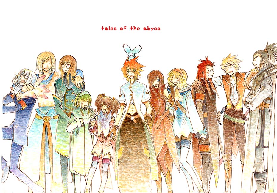 3girls, 6+boys, anise_tatlin, asch, copyright_name, dist, dist_(tales), everyone