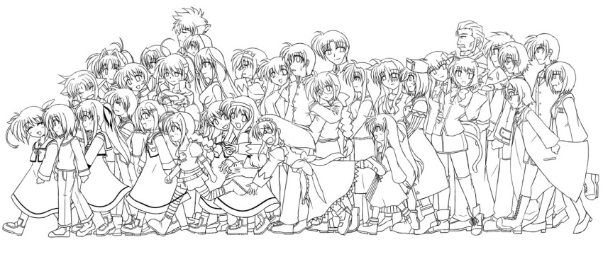 6+boys, 6+girls, ahoge, alicia_testarossa, amy_limiette, animal_ears, arf, arisa_bannings