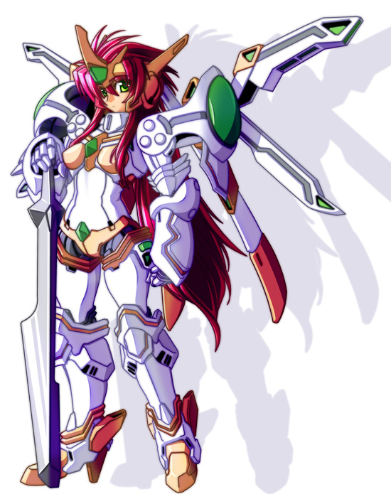 banpresto, mecha, pink_hair, super_robot_wars, super_robot_wars_the_lord_of_elemental, sword, valsione, valsione_r