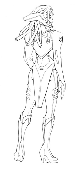 00s, 1boy, bodysuit, boots, helmet, high_heels, male_focus, monochrome, pilot_suit, shoes, solo, volkovo, zone_of_the_enders
