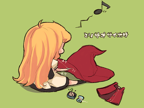 1girl, blonde_hair, female, hat, kirisame_marisa, lowres, mota, seihou