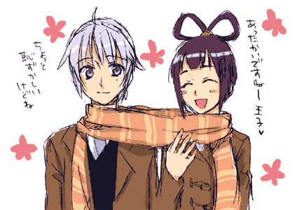 1boy, 1girl, blush, couple, freyjadour_falenas, gensou_suikoden, gensou_suikoden_v, hetero