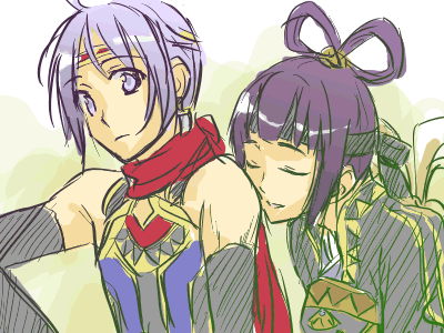 1boy, 1girl, couple, freyjadour_falenas, gensou_suikoden, gensou_suikoden_v, hetero, lowres