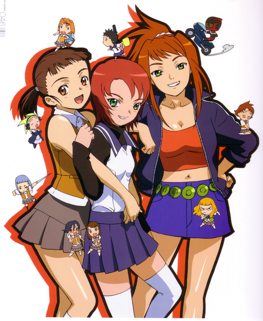 00s, absurdres, alyssa_searrs, chibi, harada_chie, highres, higurashi_akane, hisayuki_hirokazu