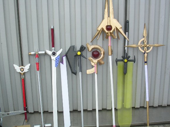 90s, bardiche, card_captor_sakura, graf_eisen, hoshi_no_tsue, jpeg_artifacts, levantine, lyrical_nanoha