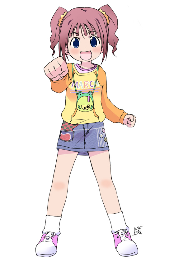 1girl, amamiya_manami, blue_eyes, gakuen_utopia_manabi_straight!, idolmaster, loli_fashion, massugu_go, open_mouth