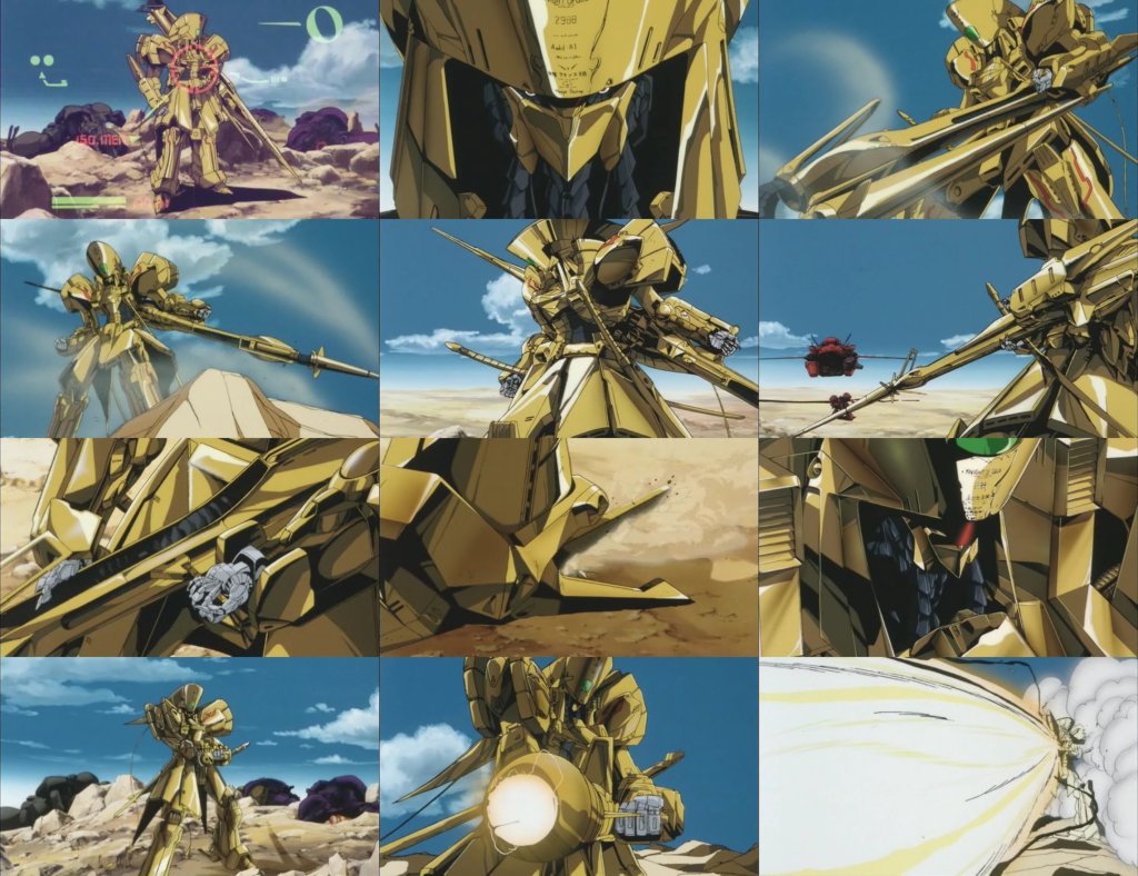 80s, five_star_stories, knight_of_gold, mecha, mortar_headd, no_humans, oldschool, screencap