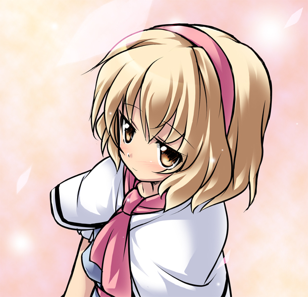 blonde_hair, hairband, kaneno_akia, katami_shinta, short_hair, touhou, yellow_eyes
