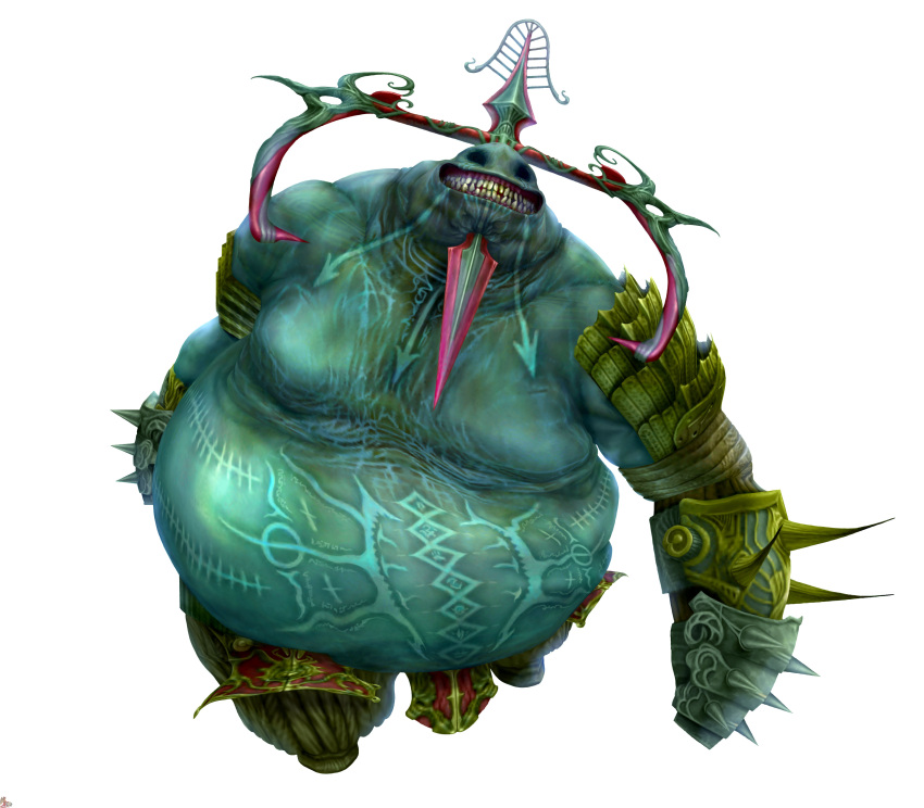 3d, absurdres, chuchulainn, cuchulainn, cuchulainn_(final_fantasy_xii), esper, fat, final_fantasy