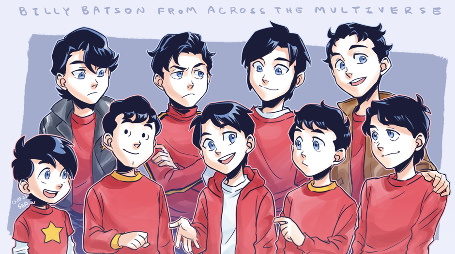 6+boys, artist_name, billy_batson, black_hair, blue_eyes, commentary, crossed_arms, dated