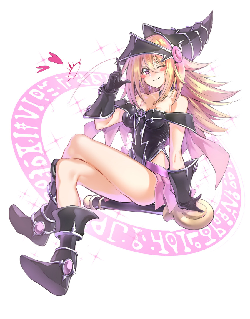 1girl, absurdres, bare_shoulders, blonde_hair, blush_stickers, breasts, choker, cleavage