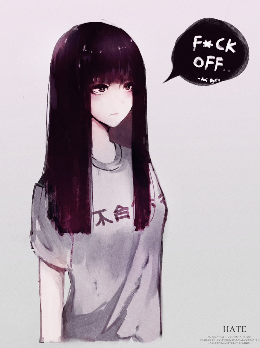 1girl, aoi_ogata, artist_name, artstation_username, bangs, blunt_bangs, brown_hair, character_name