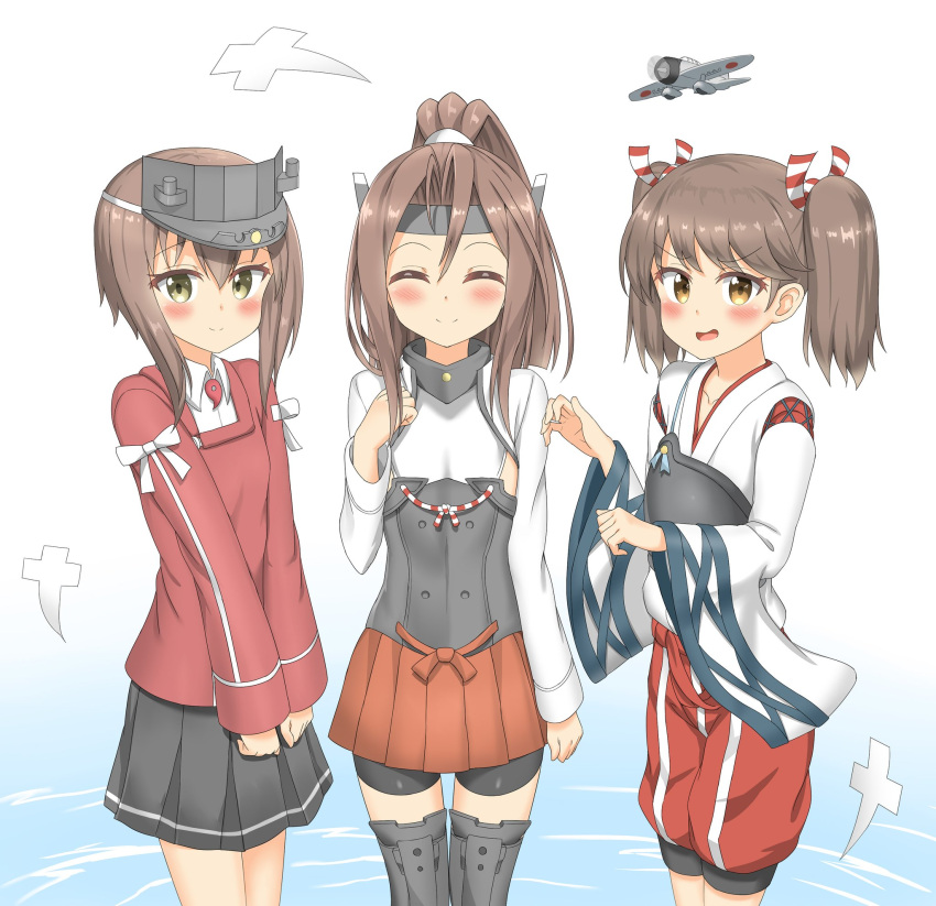 brown_hair, cosplay, costume_switch, flat_chest, hair_ribbon, highres, japanese_clothes, kantai_collection