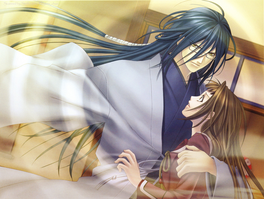 green_hair, hiiro_no_kakera, kasuga_tamaki, kazuki_yone, oomi_suguru, yellow_eyes