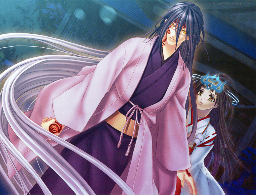 green_hair, hiiro_no_kakera, kasuga_tamaki, kazuki_yone, oomi_suguru, yellow_eyes