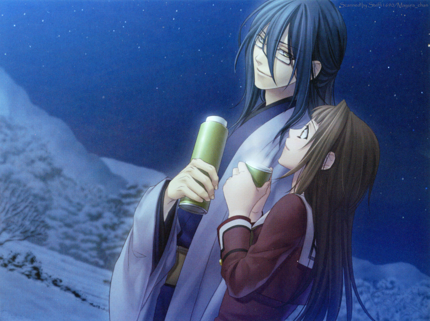 green_hair, hiiro_no_kakera, kasuga_tamaki, kazuki_yone, oomi_suguru, yellow_eyes