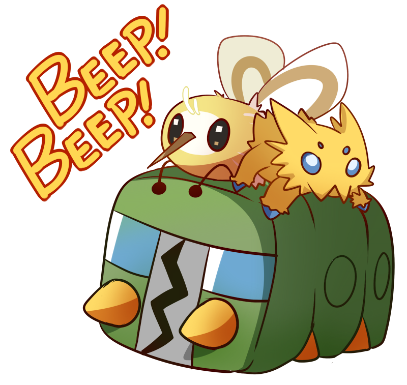 blue_eyes, charjabug, cutiefly, english, joltik, no_humans, pink_(4chan), pokemon