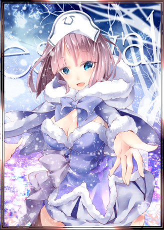 1girl, blue_dress, blue_eyes, breasts, clarissa_callaghan, cleavage, dress, hat