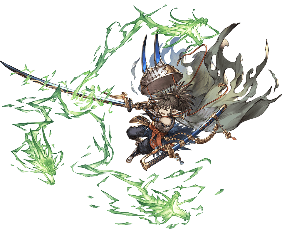 1boy, armor, aura, brown_hair, dragon, gloves, granblue_fantasy, harbin