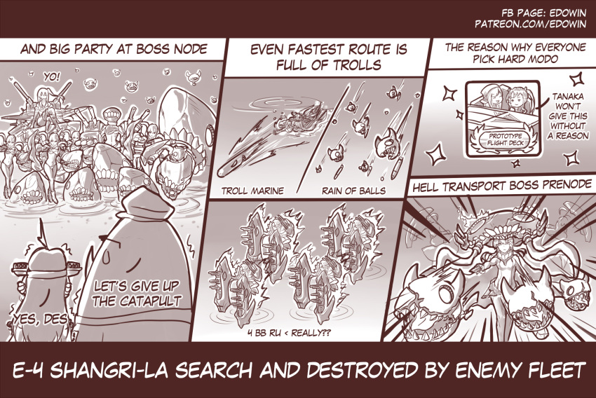 admiral_(kantai_collection), ahoge, aircraft_carrier_hime, comic, crossover, defense_of_the_ancients, detached_sleeves, dota_2