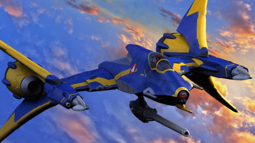 3d, canopy, clouds, cockpit, drone, energy_cannon, flying, glaug