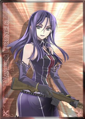 1girl, black_gloves, brown_eyes, copyright_name, elbow_gloves, frederica_lipps, gloves, gun