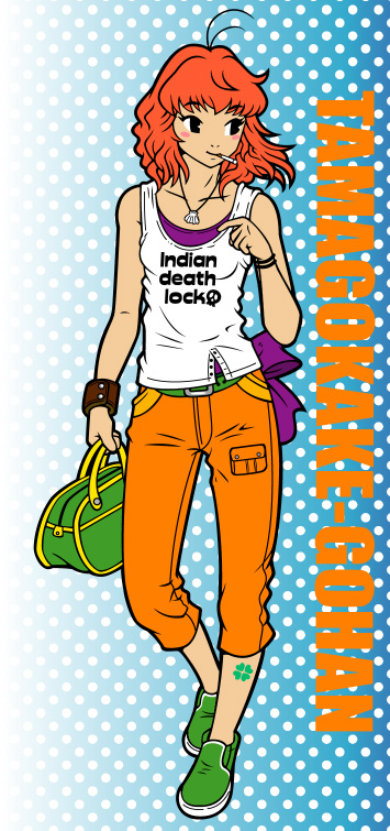 capri_pants, capris, cigarette, kzm, original, red_hair, redhead, smoking