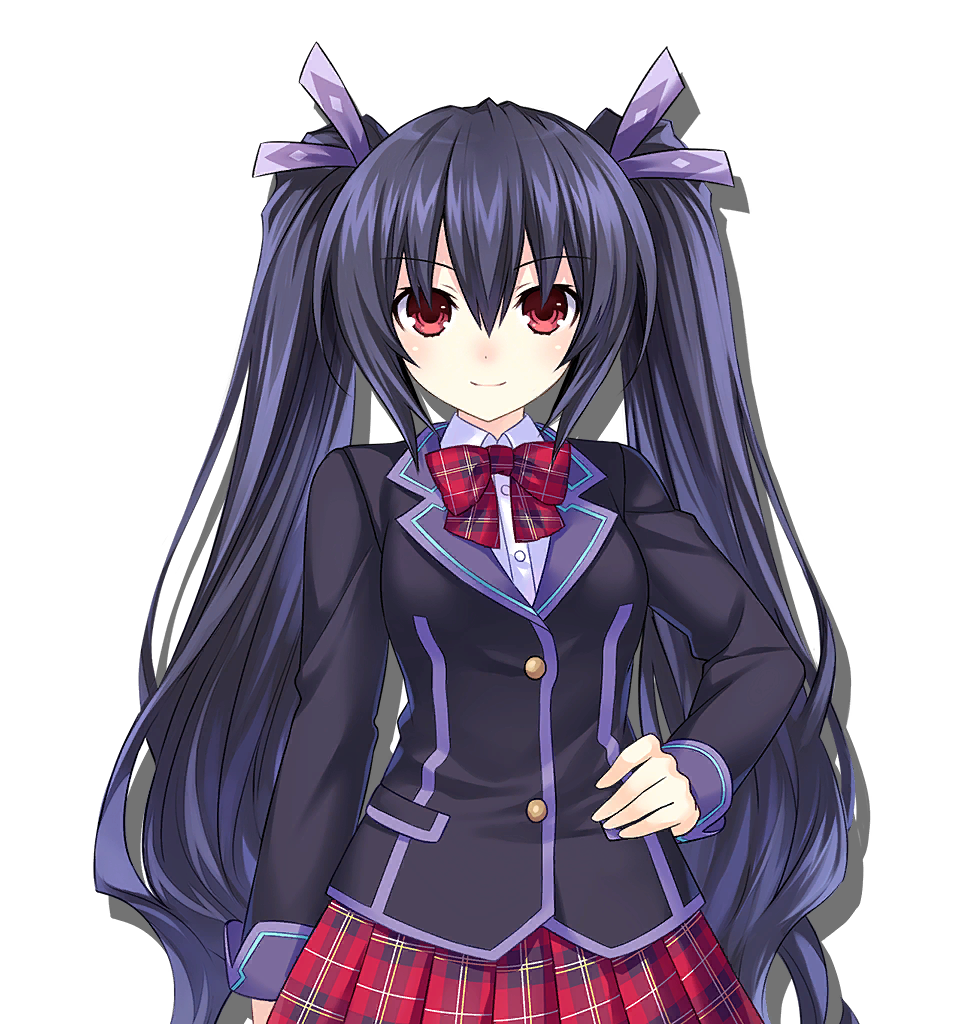 1girl, black_hair, blazer, bow, choujigen_game_neptune, detached_sleeves, female, gekijigen__blanc_+_neptune_vs_zombie_gundan